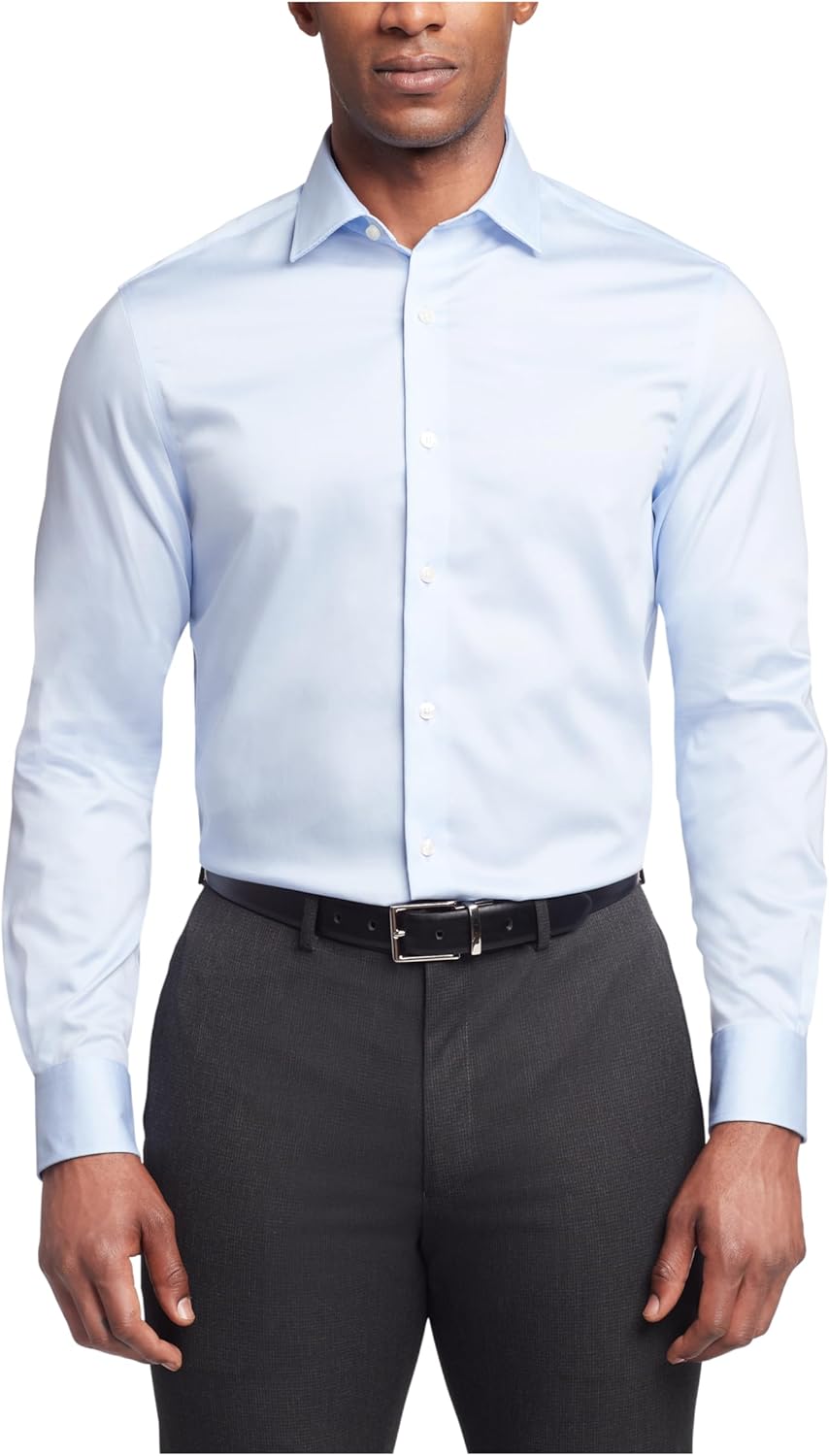 Tommy Hilfiger Mens Regular Fit Button Down Dress Shirt