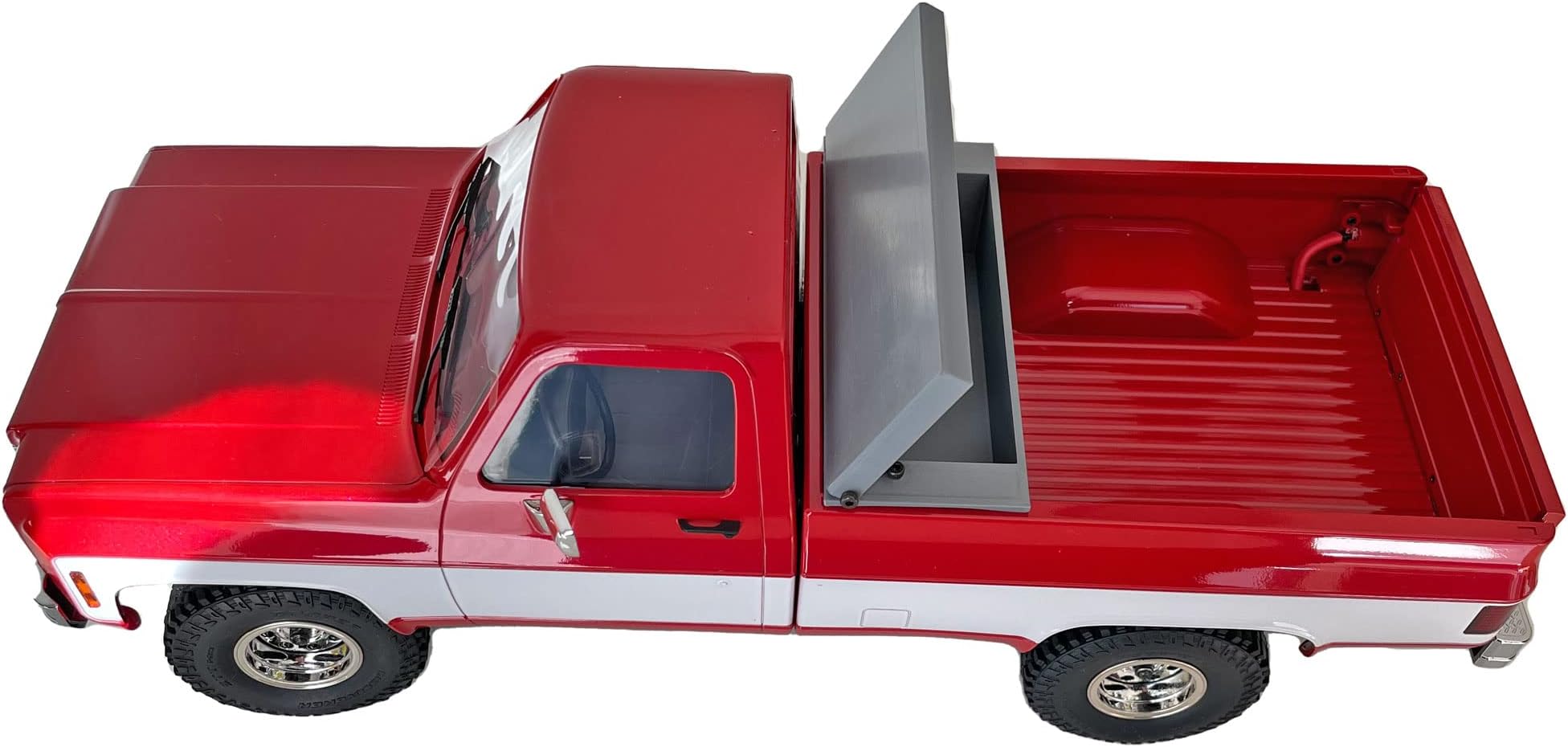Toolbox Spare Battery Box Truck Bed Upgrade Parts for FCX18 K10 / EAZYRC Glacier RC Crawler(No Vehicles Included)