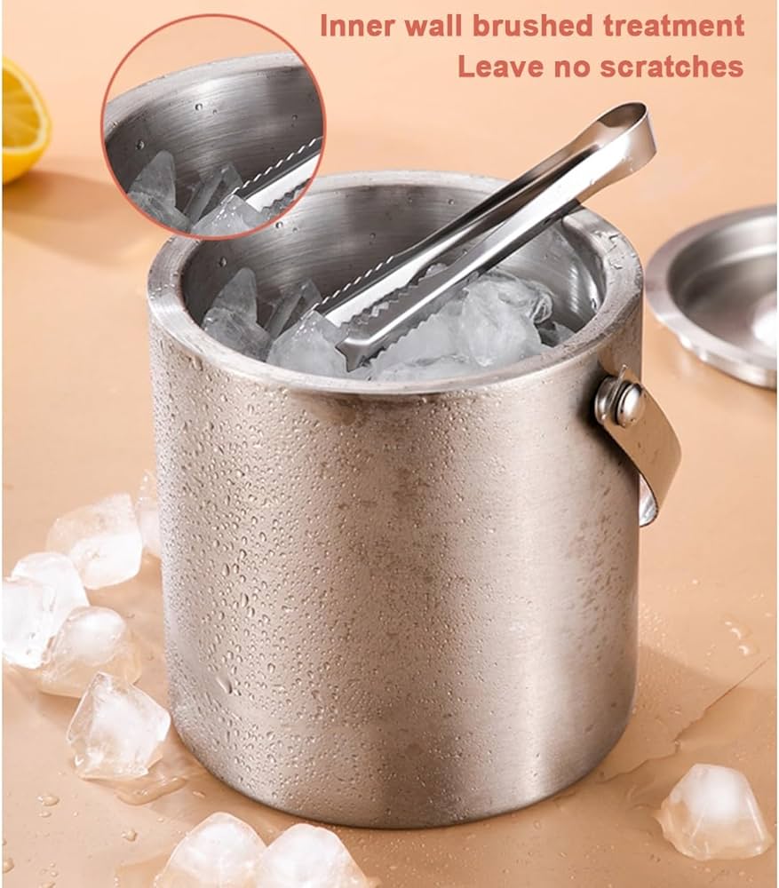 Amazon｜ステンレス製アイスペール 氷入れ ポータブル断熱アイス