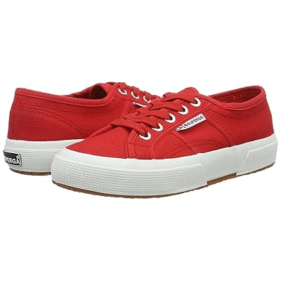 Superga 2750 COTU Classic Sneaker Lace up casual Shoes Red/White