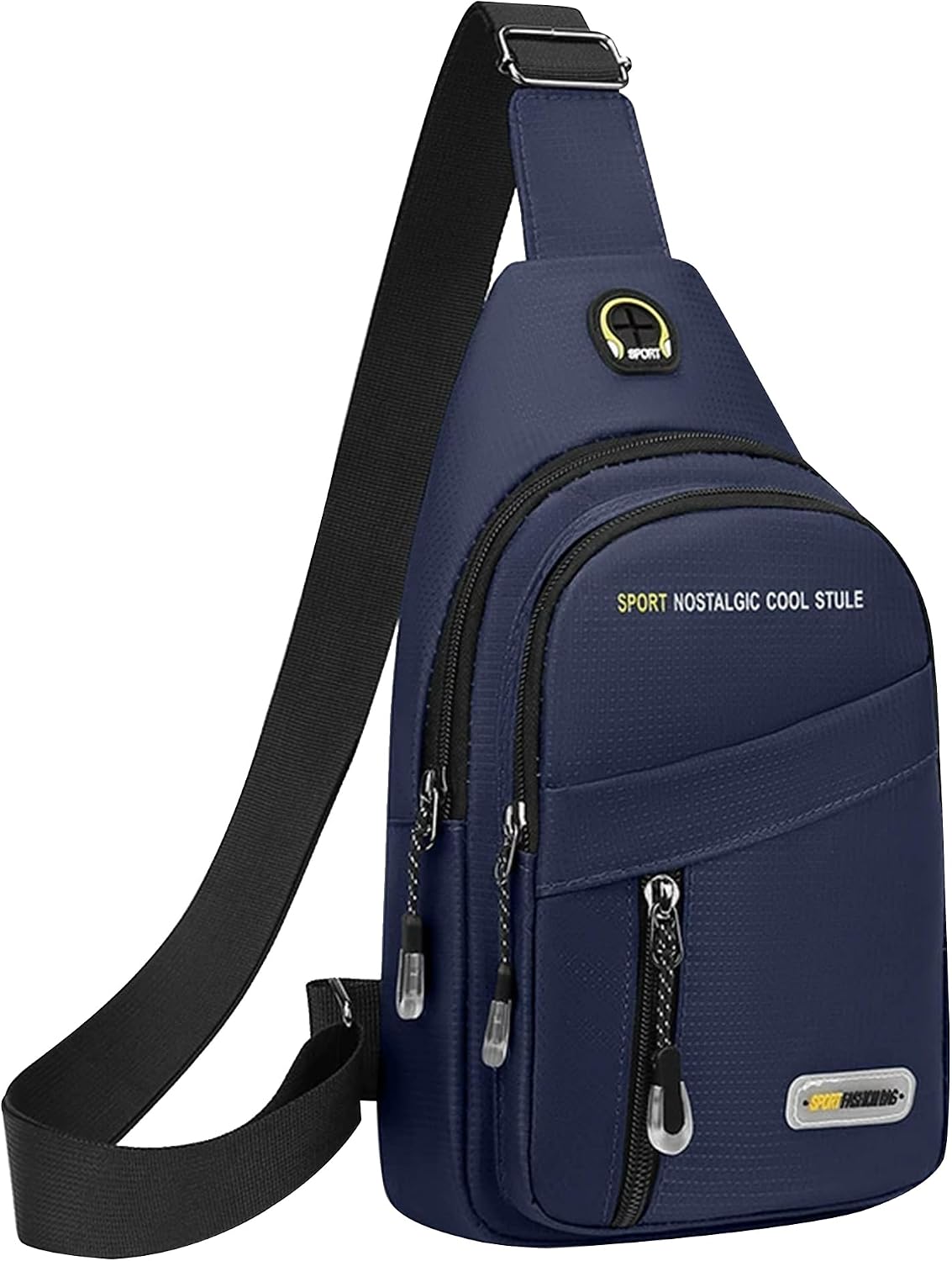 Waterproof Sling Bag for Men,Lightweight Crossbody Small Backpack,Shoulder Chest Bag for Travel Hiking