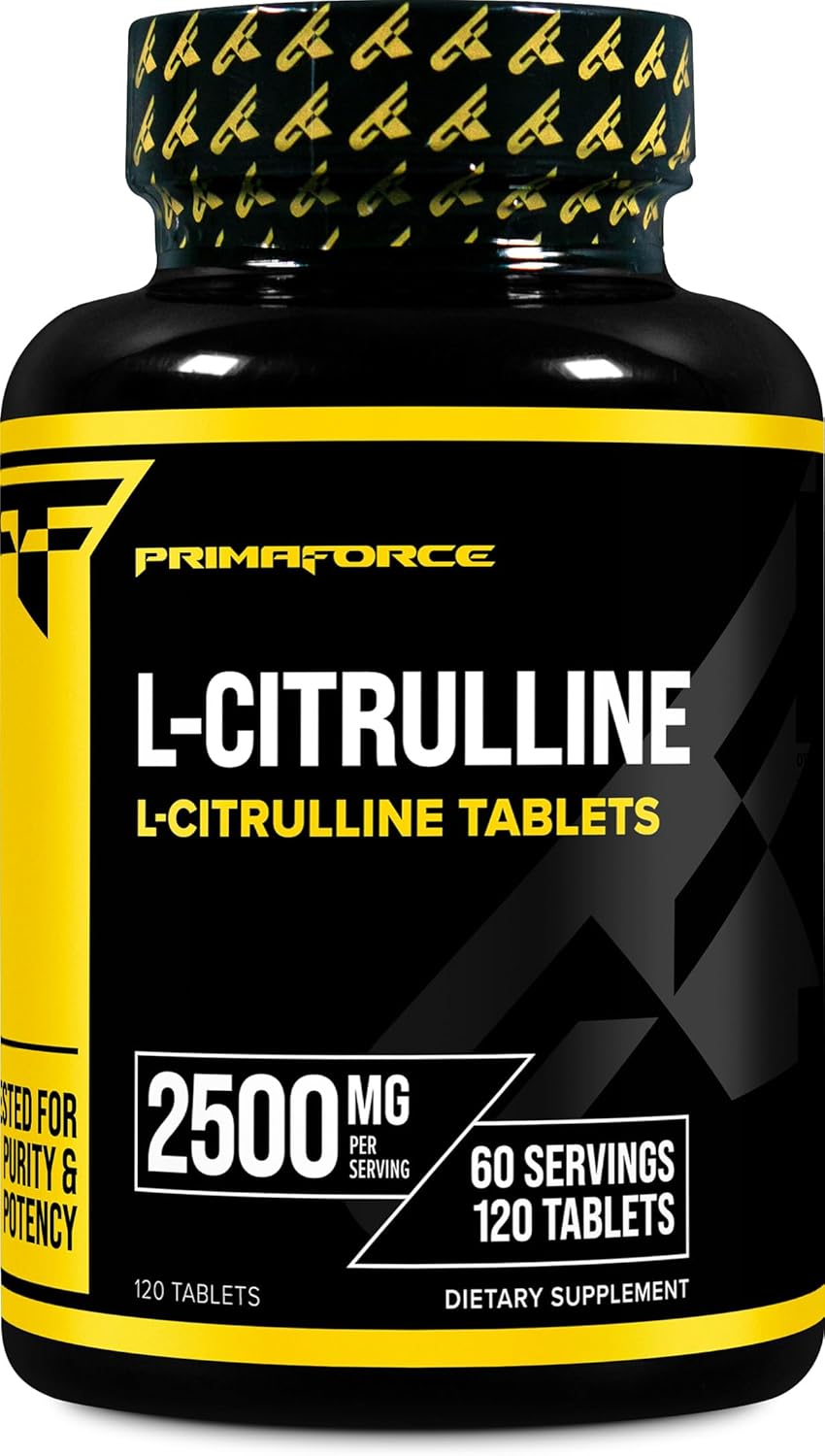 Primaforce L-Citrulline 2500mg per Serving, 60 Servings; 120 Tablets