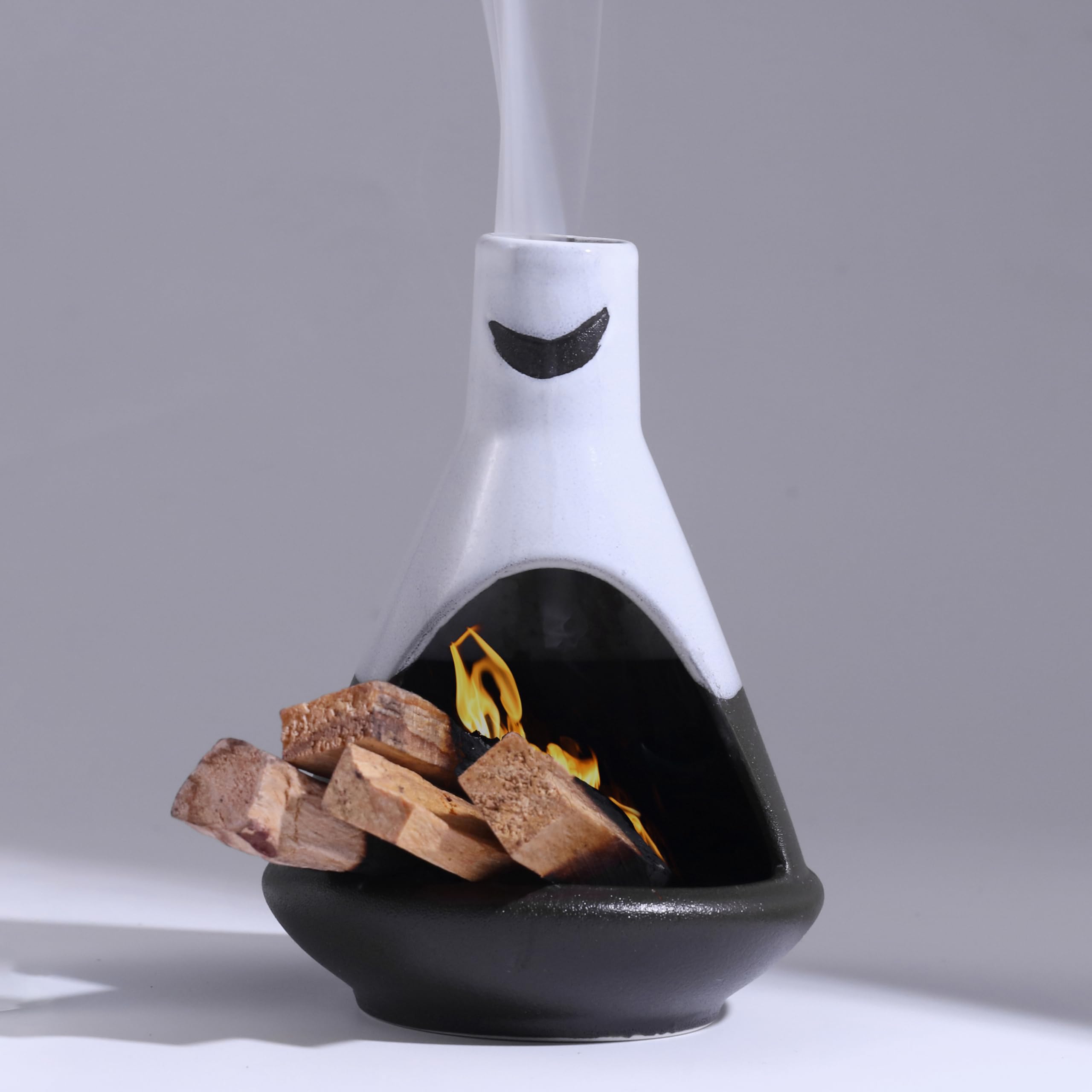 ムンビン INCENSE MMT ヨントントレカ Amazon.com: YIASSON Chimney Palo Santo Burner, Moon Modern Incense