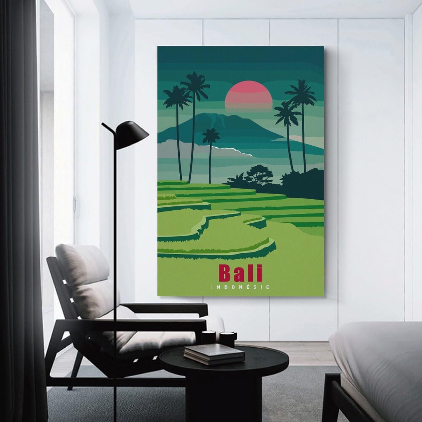 Junmoney Hanging Wall Art Bali, Indonesia Travel, 08x12inch(20x30cm), for Contemporary Homes, Apartments Or Offices, Stylish Wall Art for Fresh Spaces
