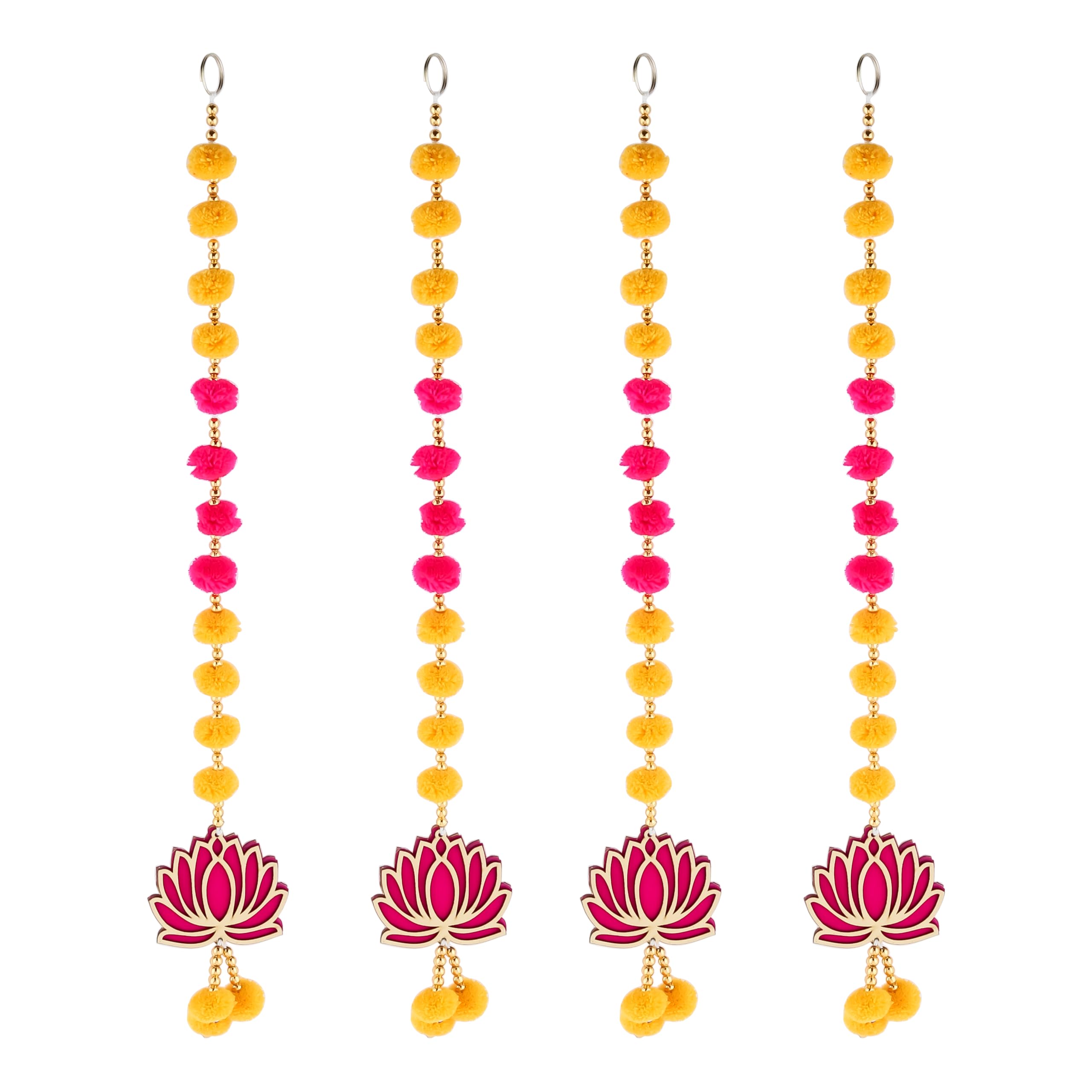 Handmade Lotus Wall Hangings - Diwali Decor -8 Handmade Lotus Wall Hangings - Diwali Decor -8