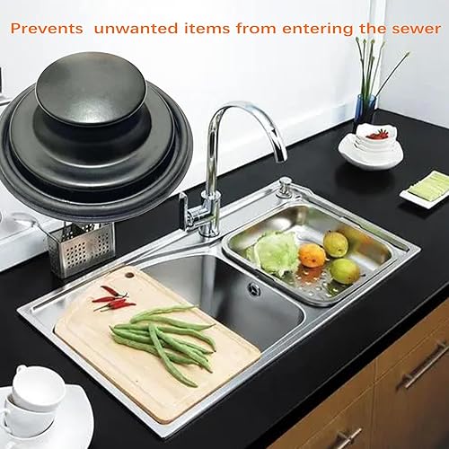 Miniatura 3 de Tapón de fregadero de cocina de 3.35 pulgadas para tapón de eliminación de basura, tapón de eliminación de basura inoxidable para drenaje de cocina