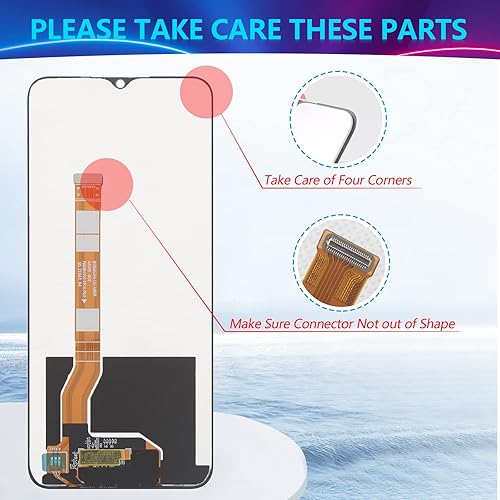 Miniatura 4 de YWLRONG Reemplazo de pantalla para Oneplus Nord N300 5G pantalla LCD táctil digitalizador Asamblea con herramientas (negro)