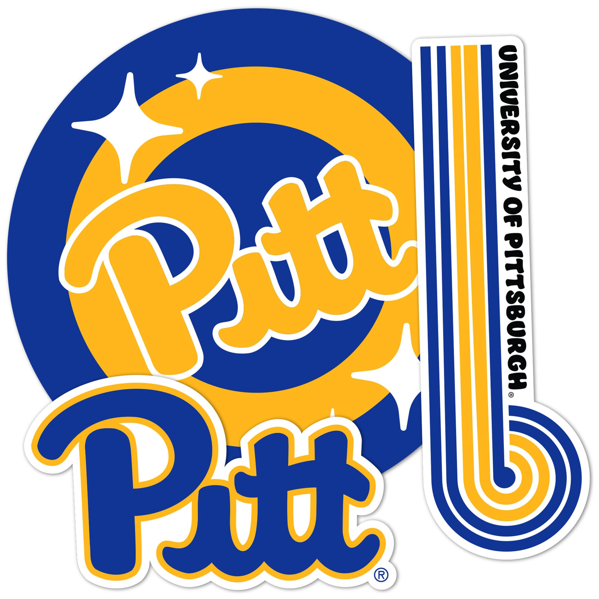 Autocollants Université de Pittsburgh Panthers Pitt vinyle durable pour voiture