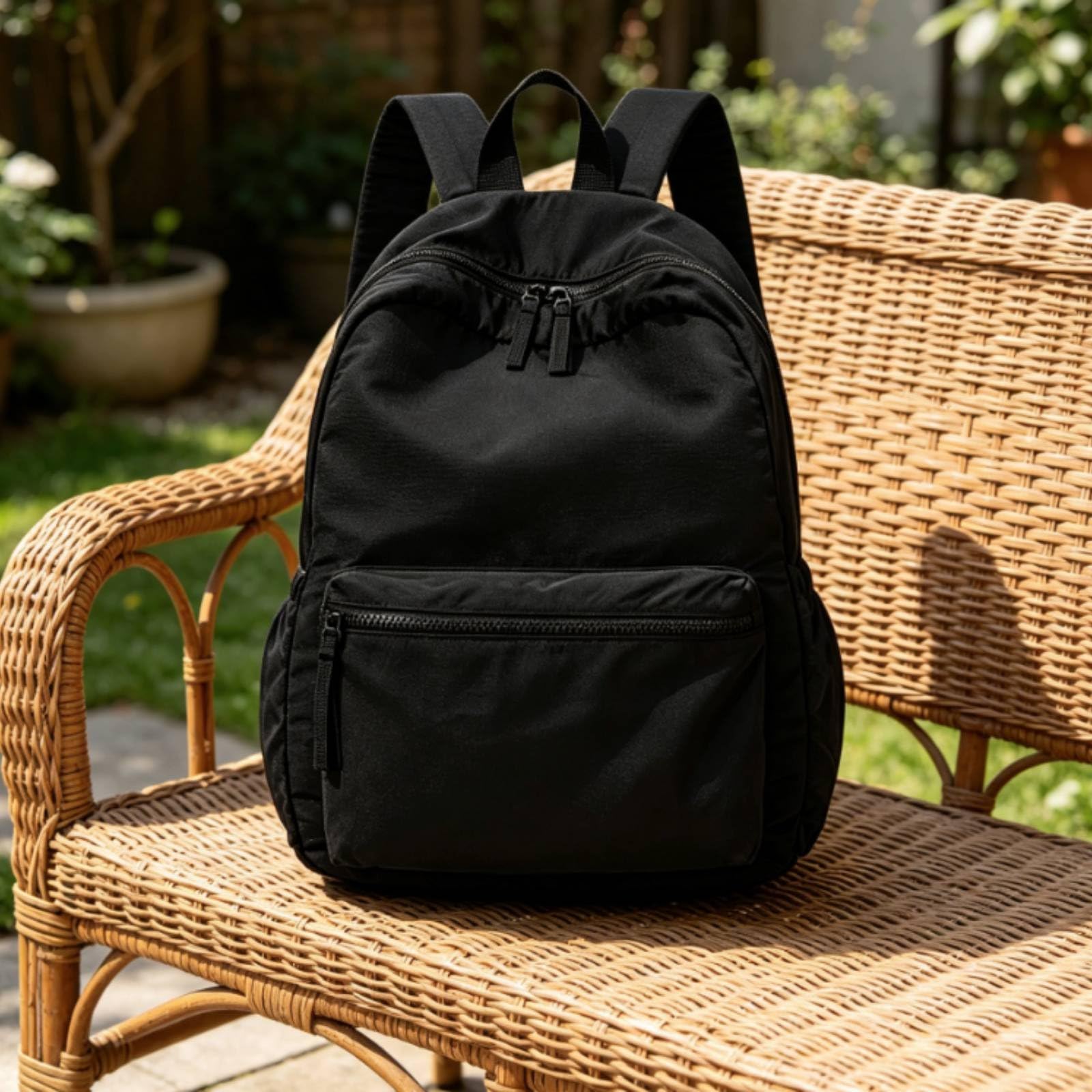 Zaino Impermeabile da Viaggio Leggero da Giorno Unisex Nylon con Tracolle Struttura Traspirante Adatto per Escursioni Giri, Array, Arancione