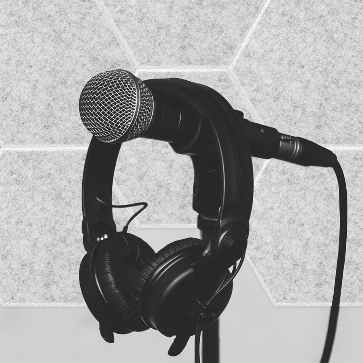 POPETPOP Pannelli Fonoassorbenti Esagonali in Fibra di Poliestere 12pezzi e per Isolamento Acustico e Decorazione Pareti per per Gaming Room e Ambienti Interni Gaming Room Ambienti Interni