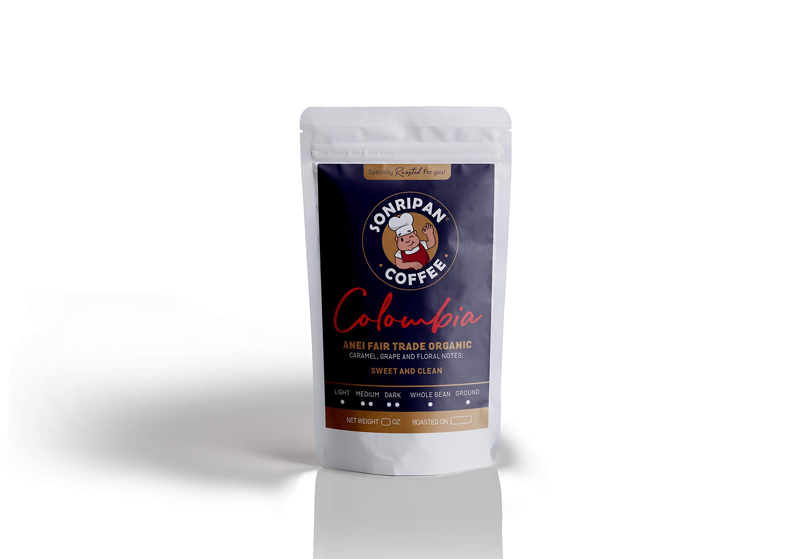 Sonripan Roast to Order Coffee - Special Arabica from Colombia. Fresh Roast – Fair Trade Organic. (Medium Roast, Fine Grind (Espresso))