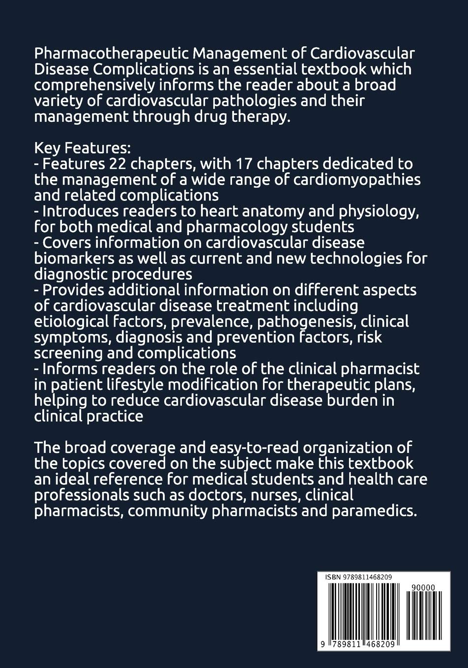 Pharmacotherapeutic Management of Cardiovascular Disease Complications: A Textbook for Medical Students