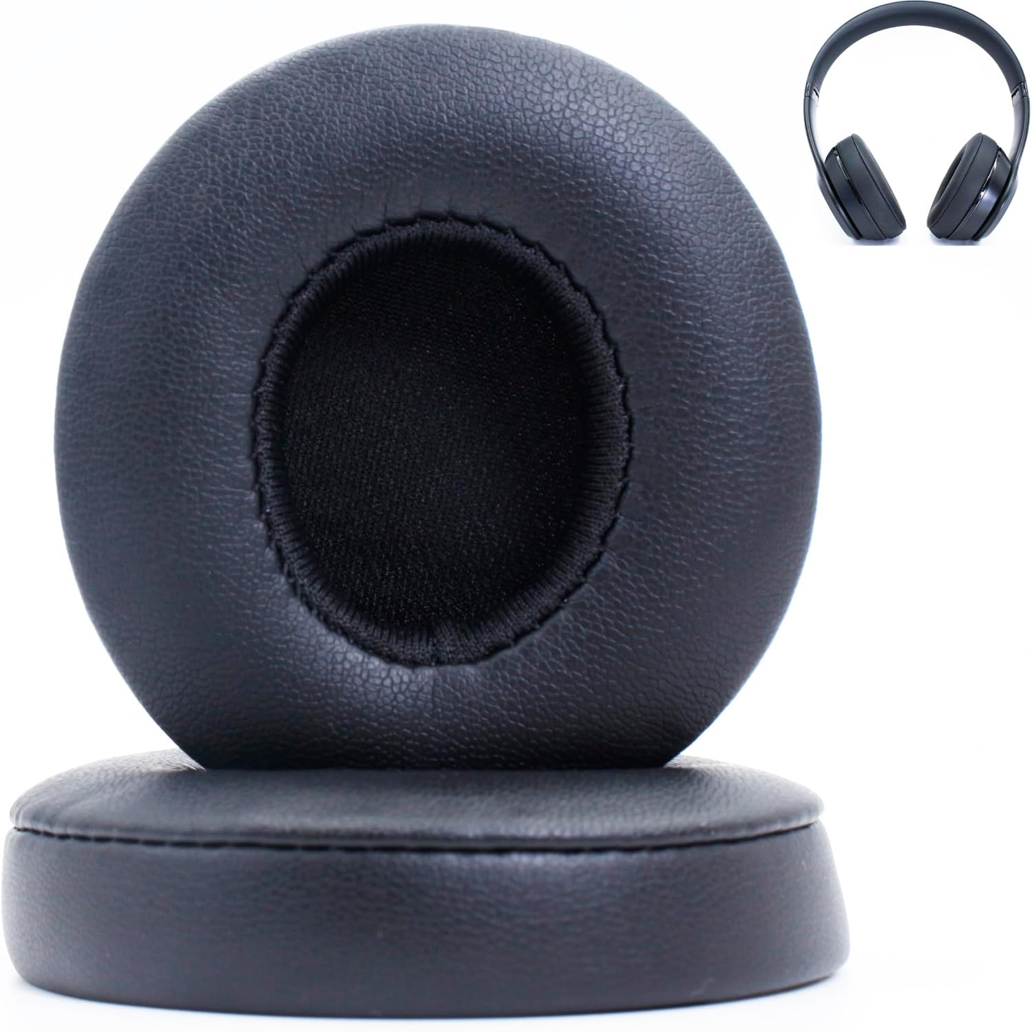 Replacement Ear Pads Compatible with Beats Solo 2.0 Solo 3.0 Wired Wireless Headphones Soft Comfort Protein Leather Memory Foam Resilient（Rose red）