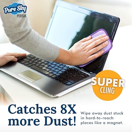 Miniatura 7 de Pure-Sky - Paño limpiador de gafas  Toallitas limpiadoras de gafas de microfibra ultra sin rayas  No deja marcas de limpieza  2 unidades  Limpia