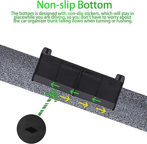 Miniatura 4 de Trunk Organizer for Car,Large-Capacity Waterproof Collapsible Car Storage Organizer Rear-Resistant and Durable Multi-Functional Automotive Consoles