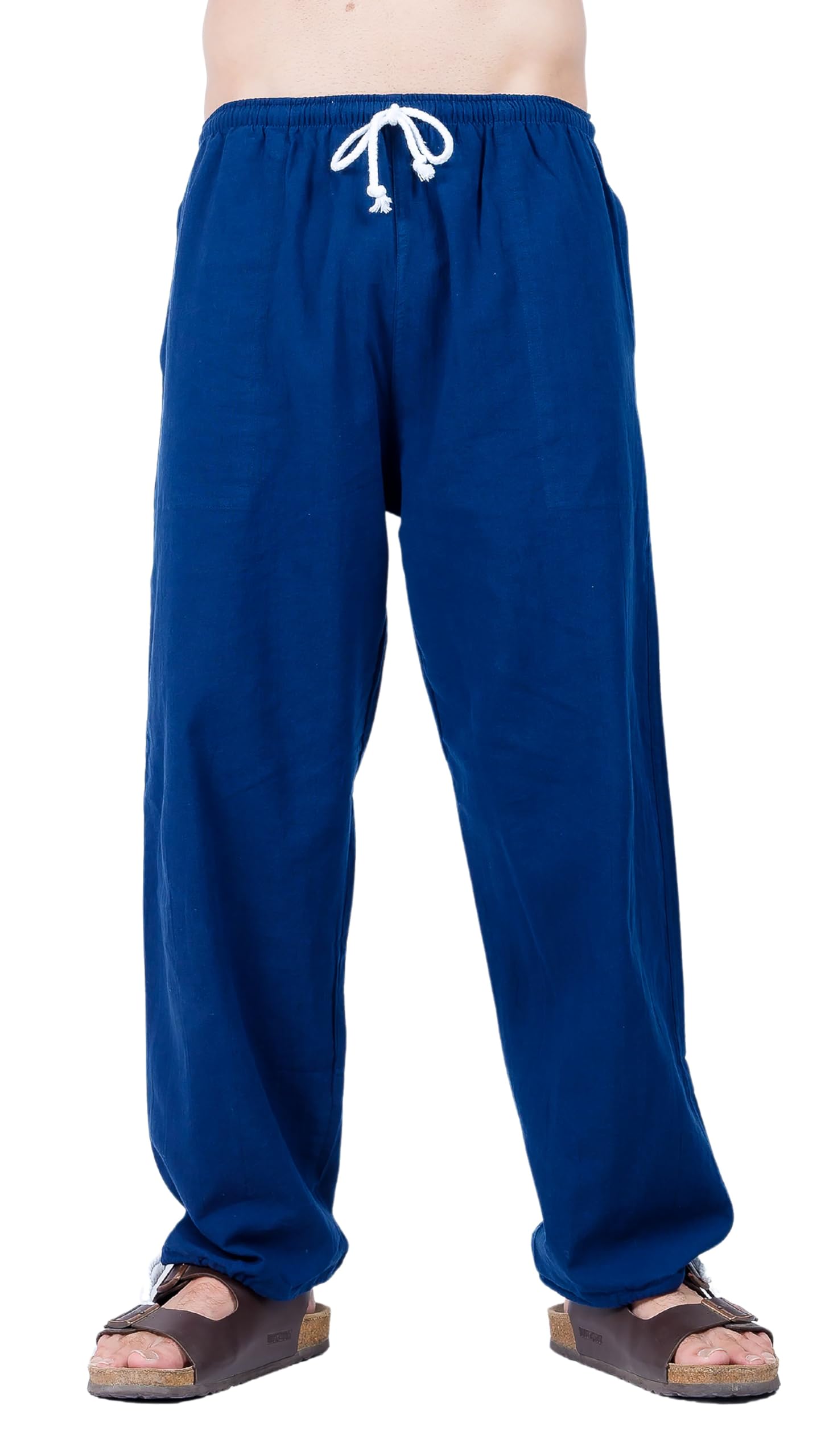 CandyHusky Men's Cotton Joggers - Comfortable Baggy Sweat Pants, Casual Elastic Waist Lounge Pajama Yoga Pants