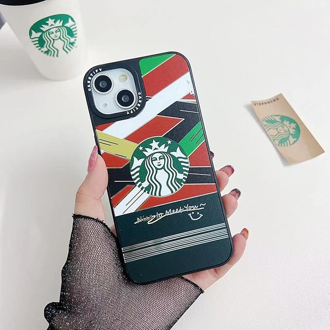 A.S. PLATINUM New Luxury Starbuck Print Design Mobile Phone Case for