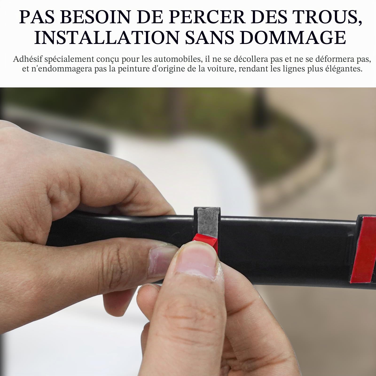 3PCS Mini Aileron De Voiture - Spoiler Aile De Queue Pour Véhicule