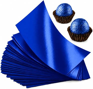 Dark Blue Confectionery Foil Wrappers 125, 3x3 inch