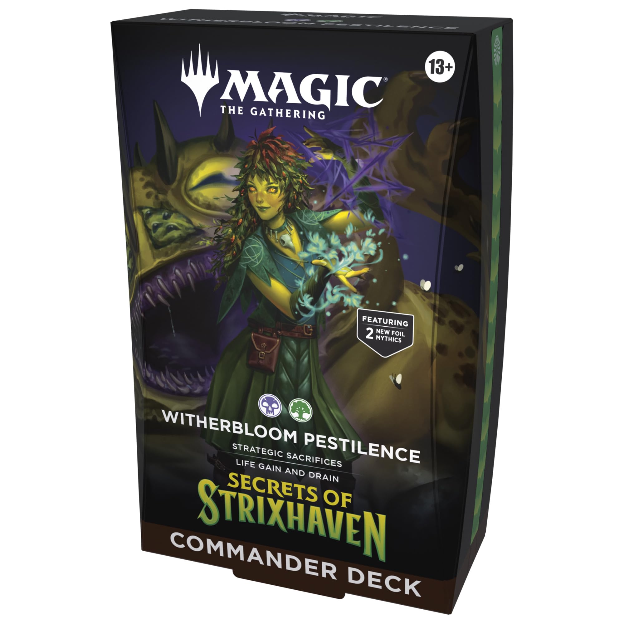 Magic: The Gathering Geheimnisse von Strixhaven Commander-Deck – Blütenwelk-Pestilenz (Englische Version) - 1