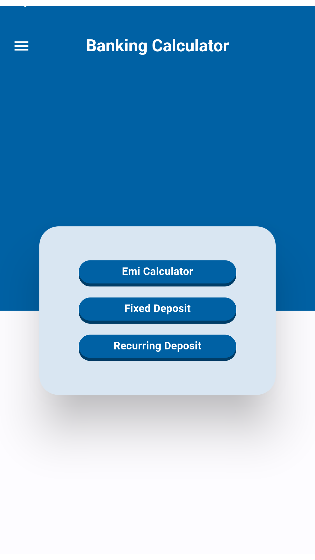 Gallery Detail: Banking Calculator