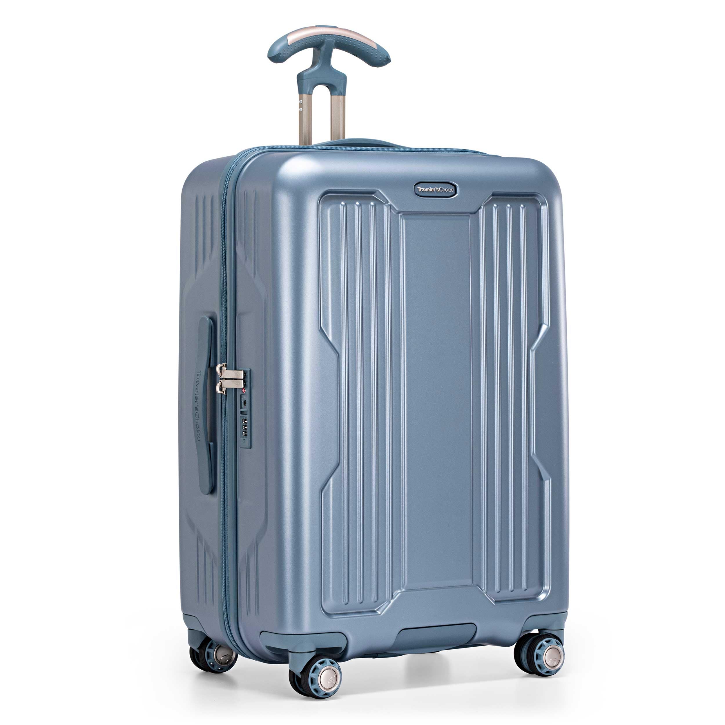 Traveler's Choice Ultimax II Polycarbonate Hardside Luggage with Spinner Wheels, Teal