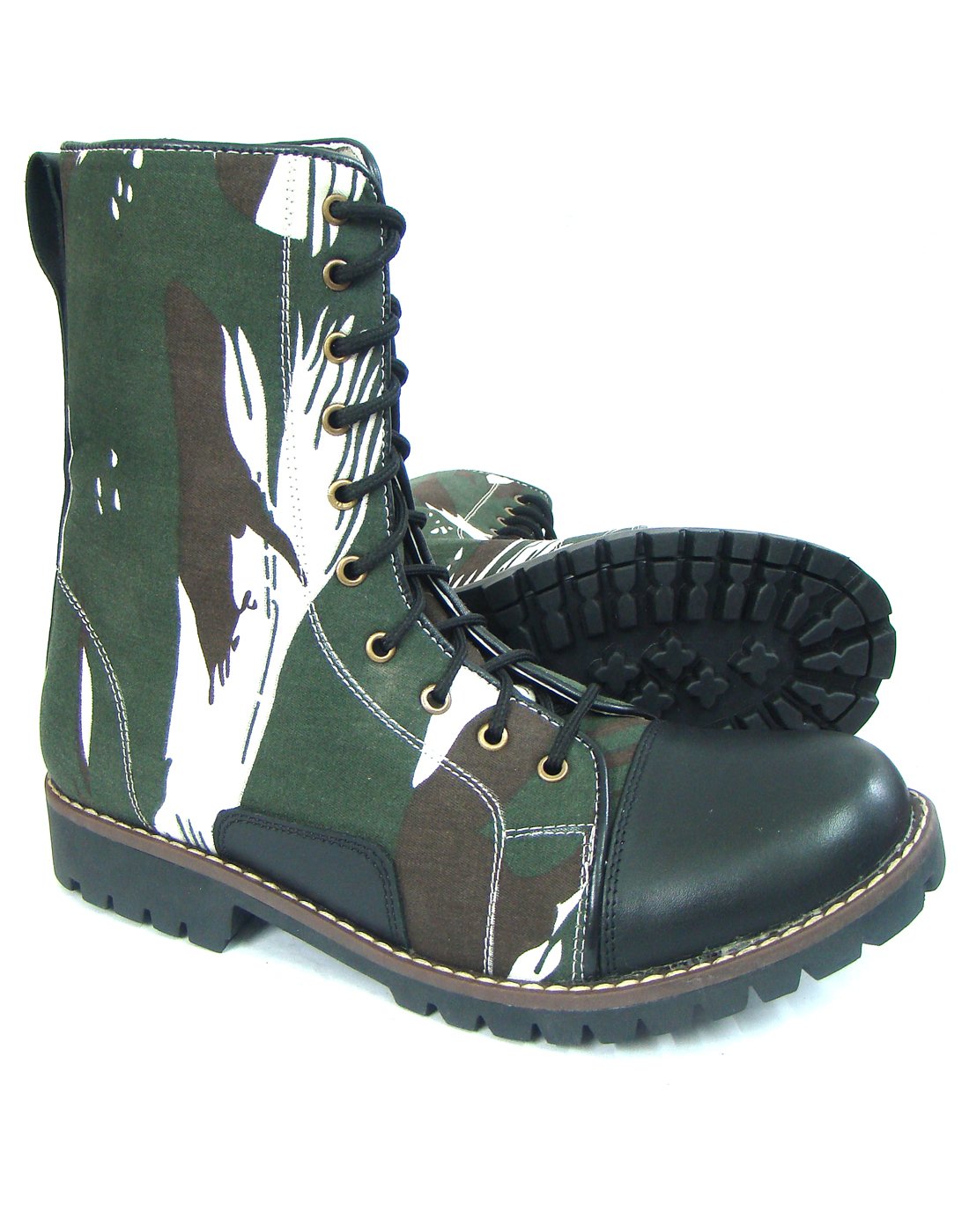 Asmcamouflage Jungle Boots Leather Linning And Socks Heavy Duty