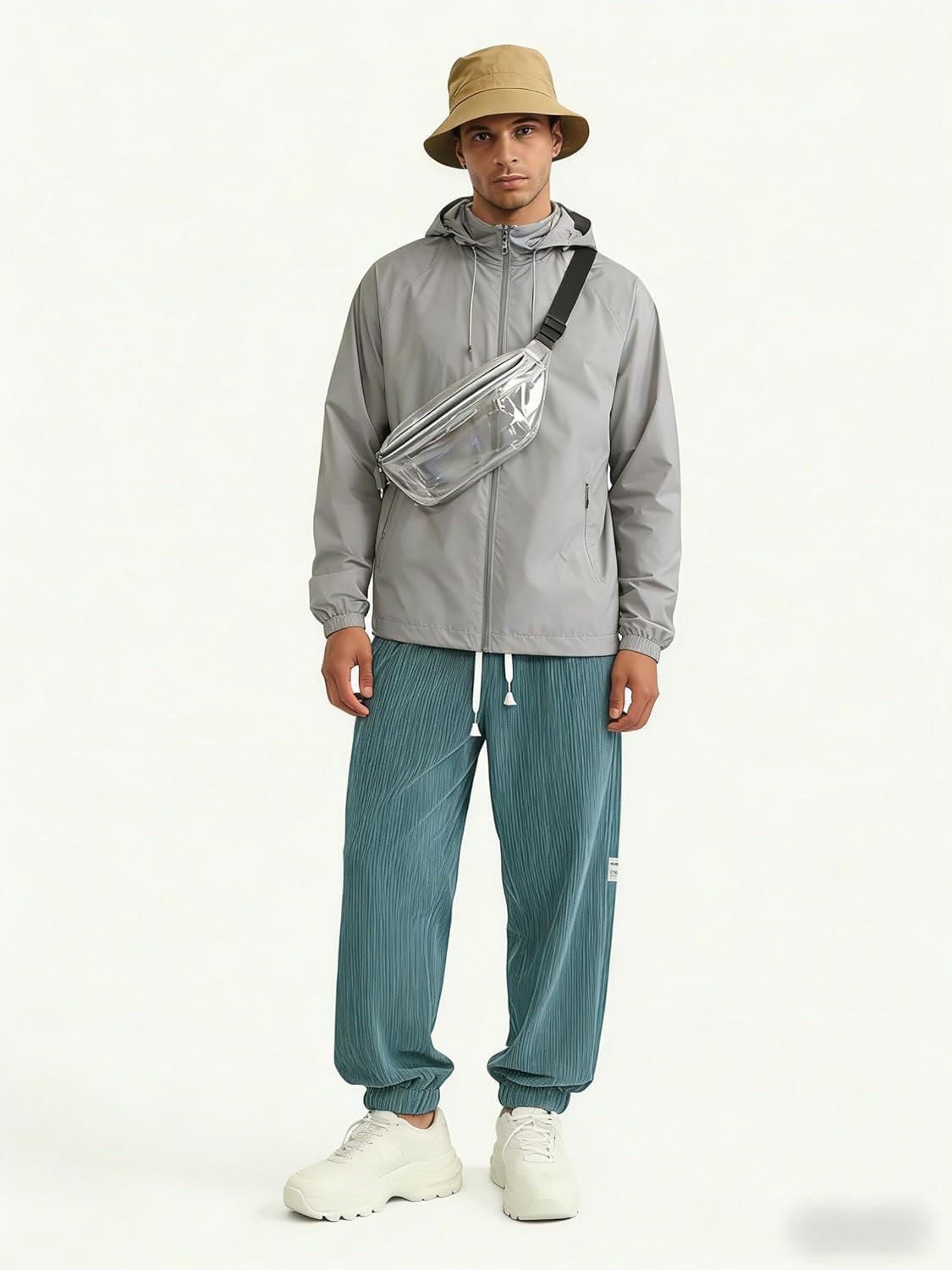 Men's Corduroy Joggers with Elastic Waist & Drawstring - Tapered Casual Pants Comfort Fit - Image 5