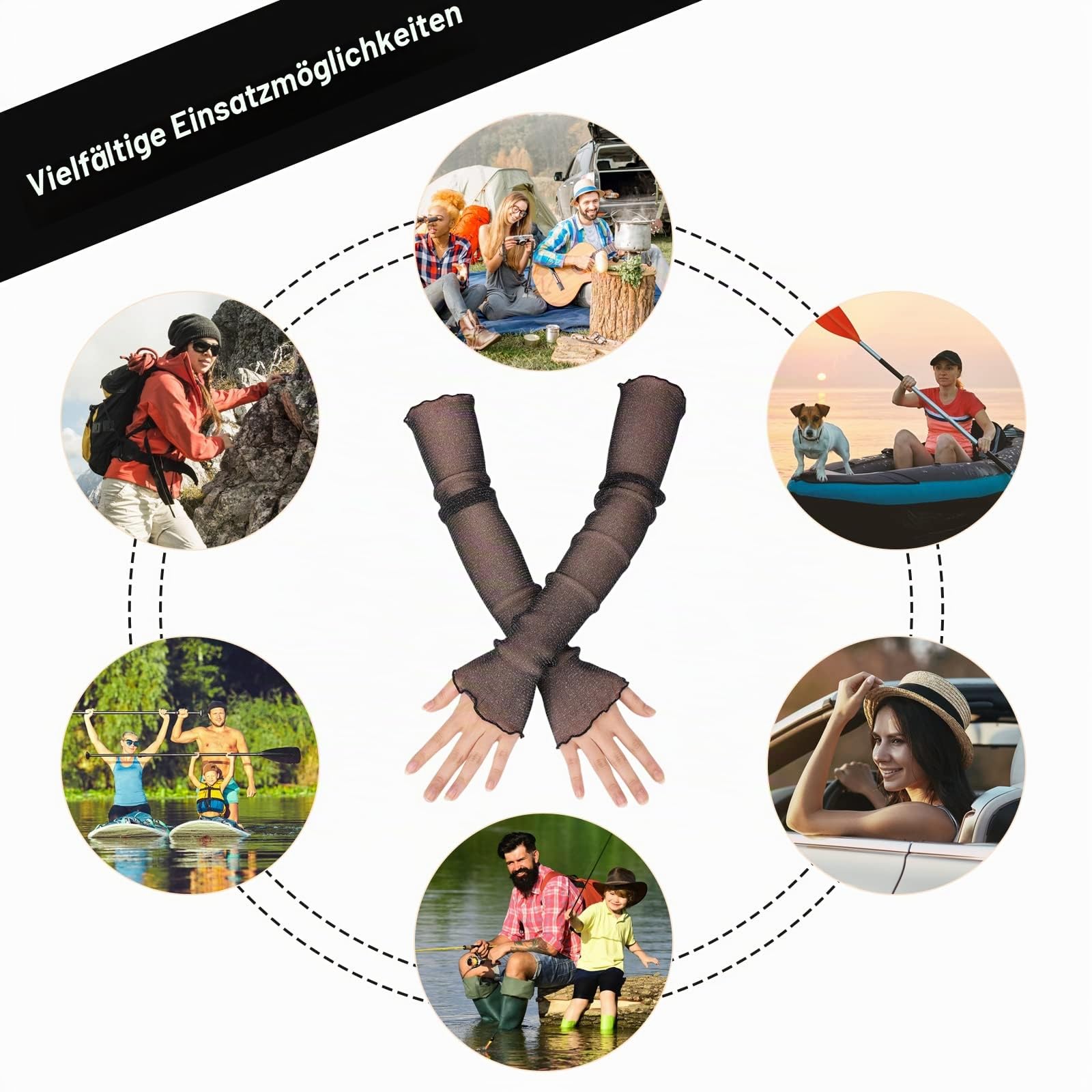Sibba Armwärmer Ärmel Sonnenschutz Schutz Manschetten Atmungsaktive Spitze Kompressionsabdeckung Volleyball Basketball Baseball Tattoo Unterarm Up Fußballbänder Gaming Jugendliche Mädchen Frauen