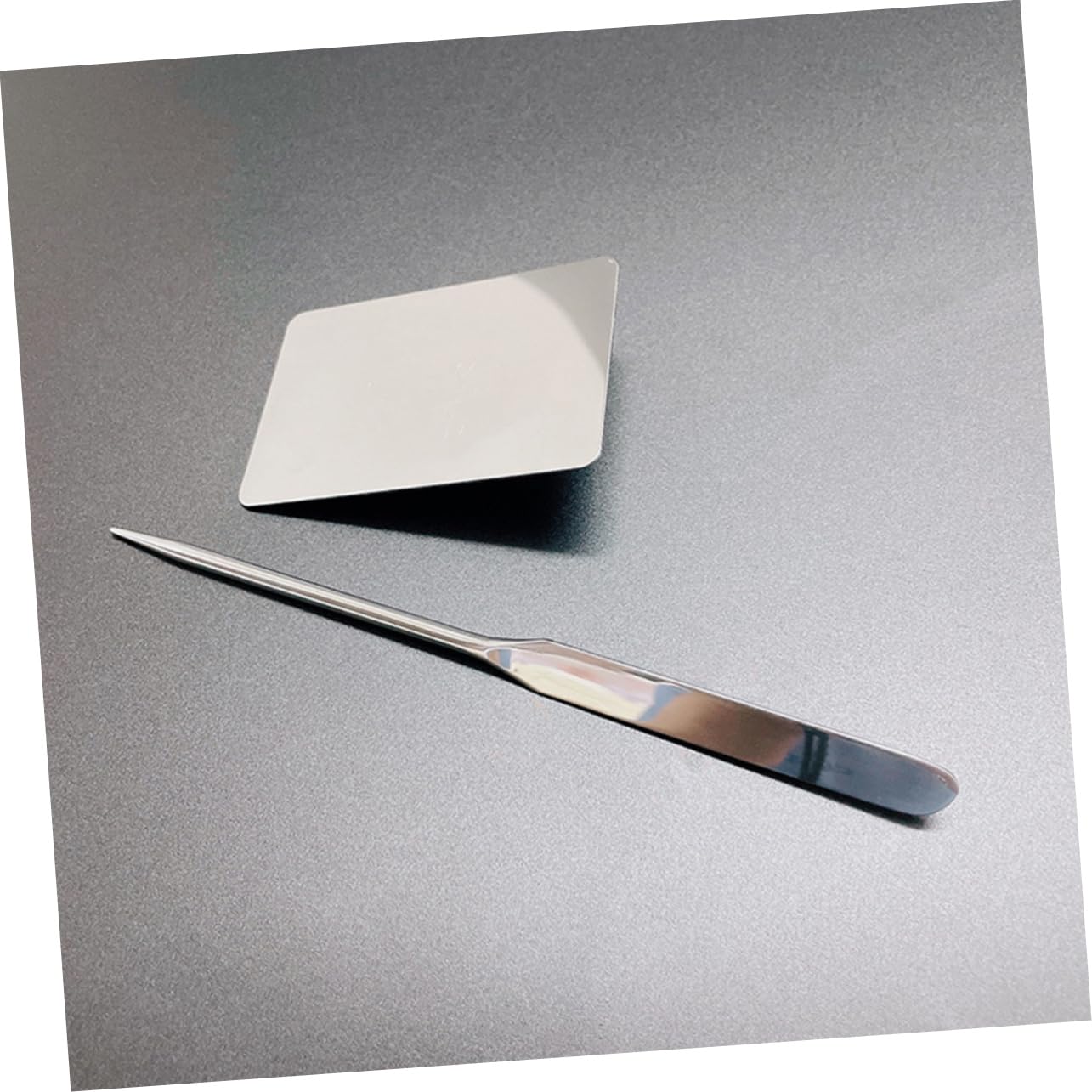 IWOWHERO Makeup Stirring Spatula Set of 3 Long Metal Mixing Tool for Beauty Products