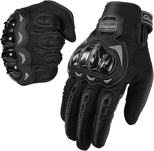 Guantes de motocicleta para hombres y mujeres con pantalla táctil de dedo completo para deportes Powersports, BMX, ATV, MTB, conducción, motocross,