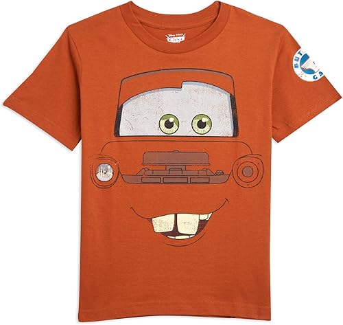 Miniatura 4 de Disney Pixar Cars Tow Mater Lightning McQueen - Paquete de 3 camisetas para bebés y niños grandes