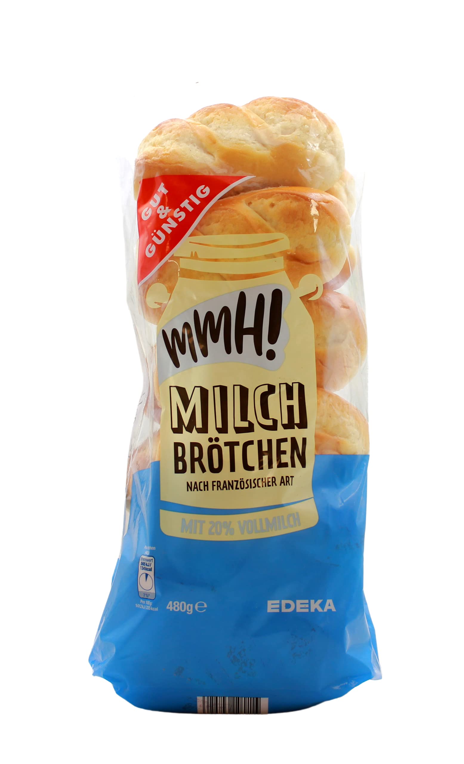 Gut & Günstig Milchbrötchen nach französischer Art, 9er Pack (9 x 480g)