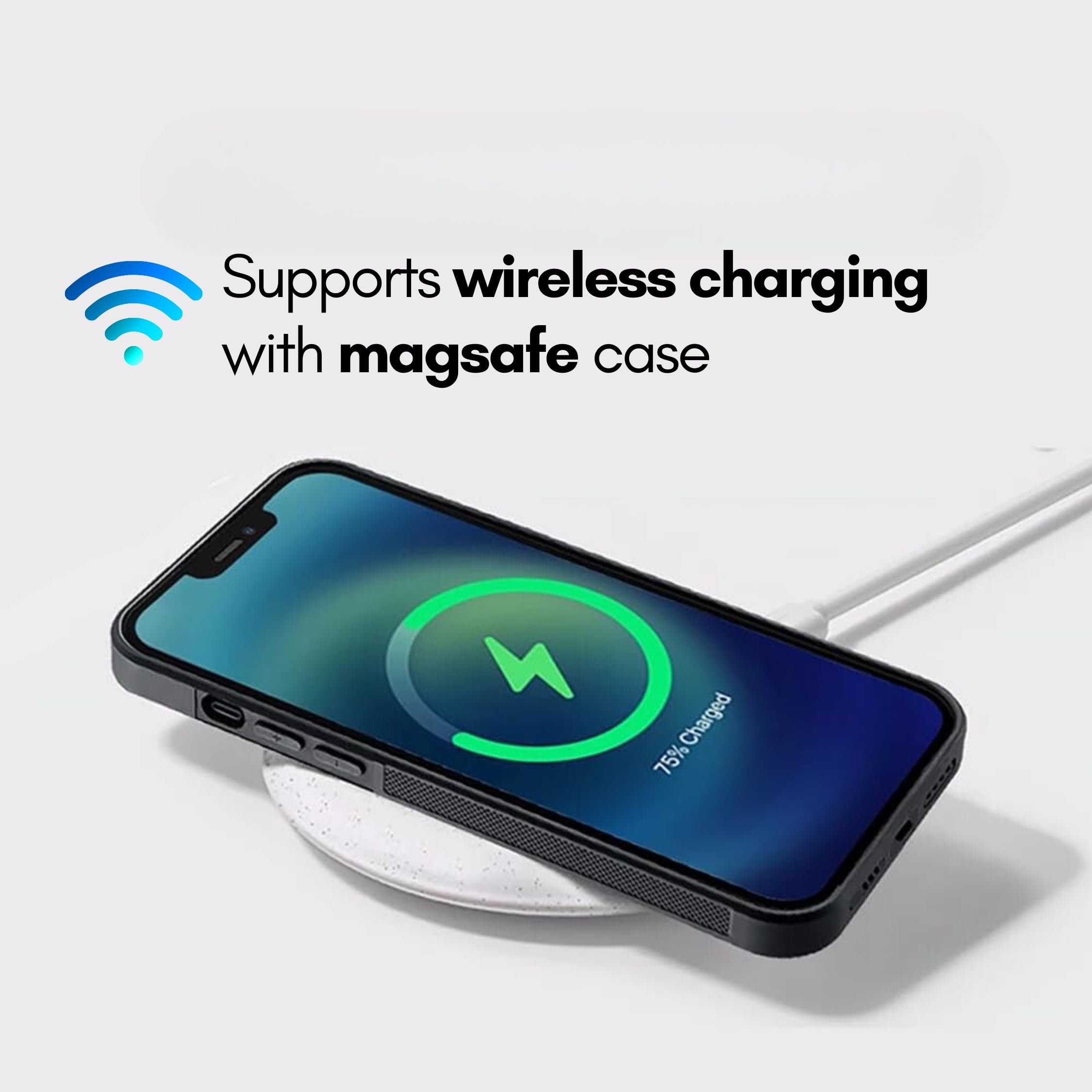 Funda de carbono compatible con iPhone (azul, iPhone 12 Pro)