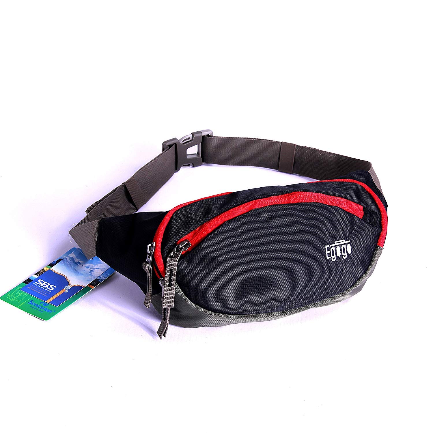 EGOGO Sac Banane Étanche - Running Belt - Vert Armée - 32x14cm