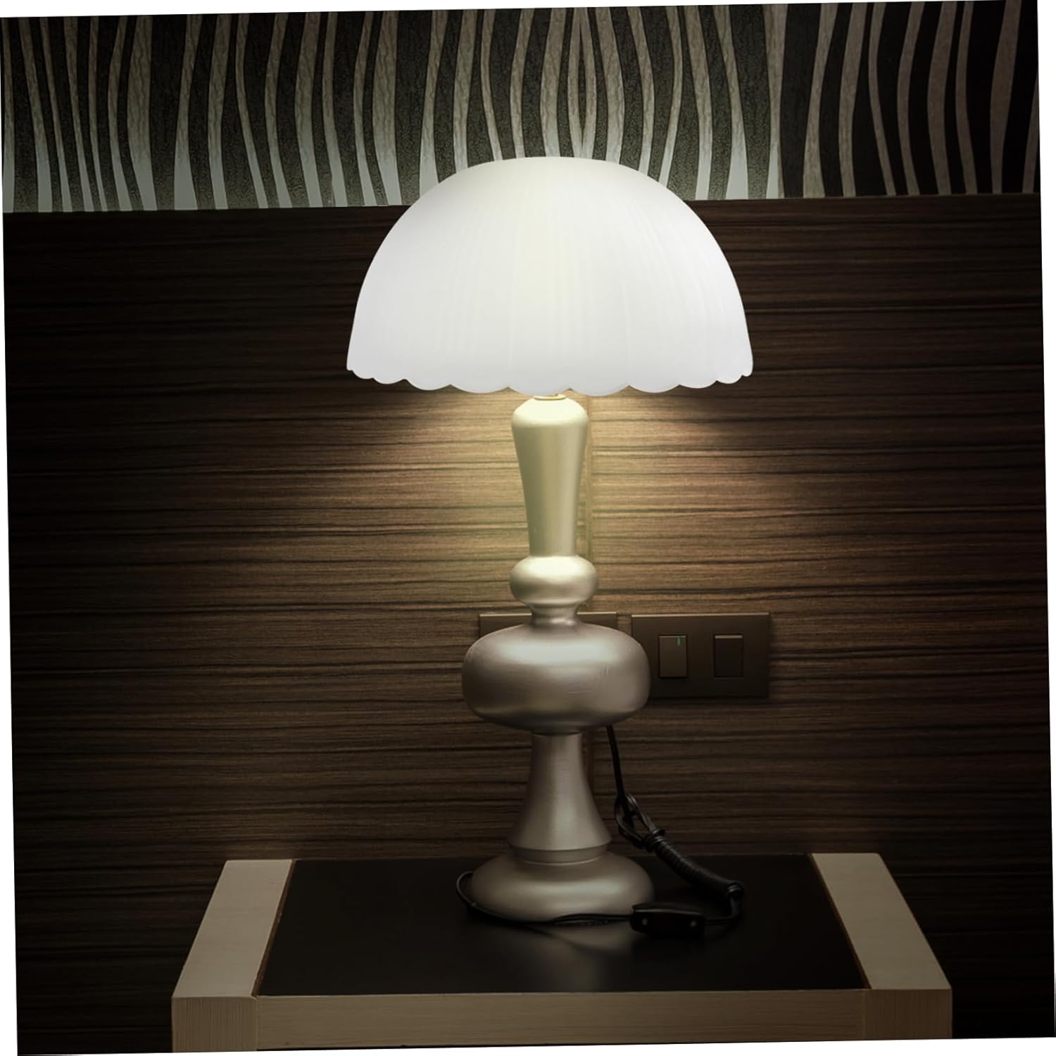 POPETPOP Glass Artistic Lampshade Lamp Shade Decorative Light Cover for Ceiling Bedside Desk Lamps