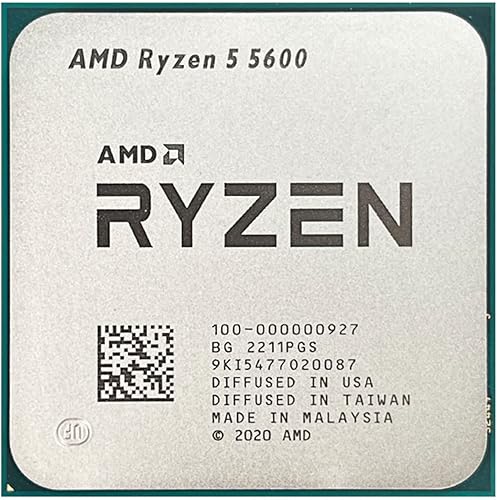 Computer Components AMD Ryzen 5 5600 R5 5600 3.5GHz 6 Core 12 Thread CPU Aksesori Desktop Prosesor 7NM L3 32M 100-000000927 Soket AM4 Mature
