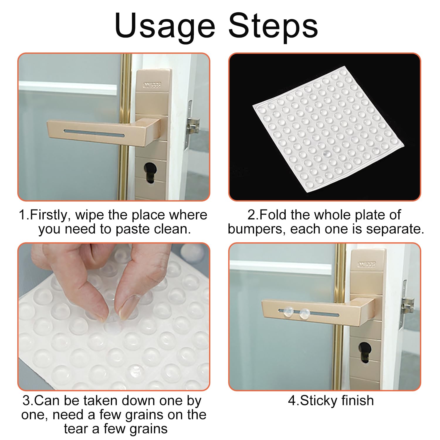 150 Gommini Silicone Trasparenti 8x3mm - Paracolpi Adesivi Per Mobili E Pareti - Foto 12