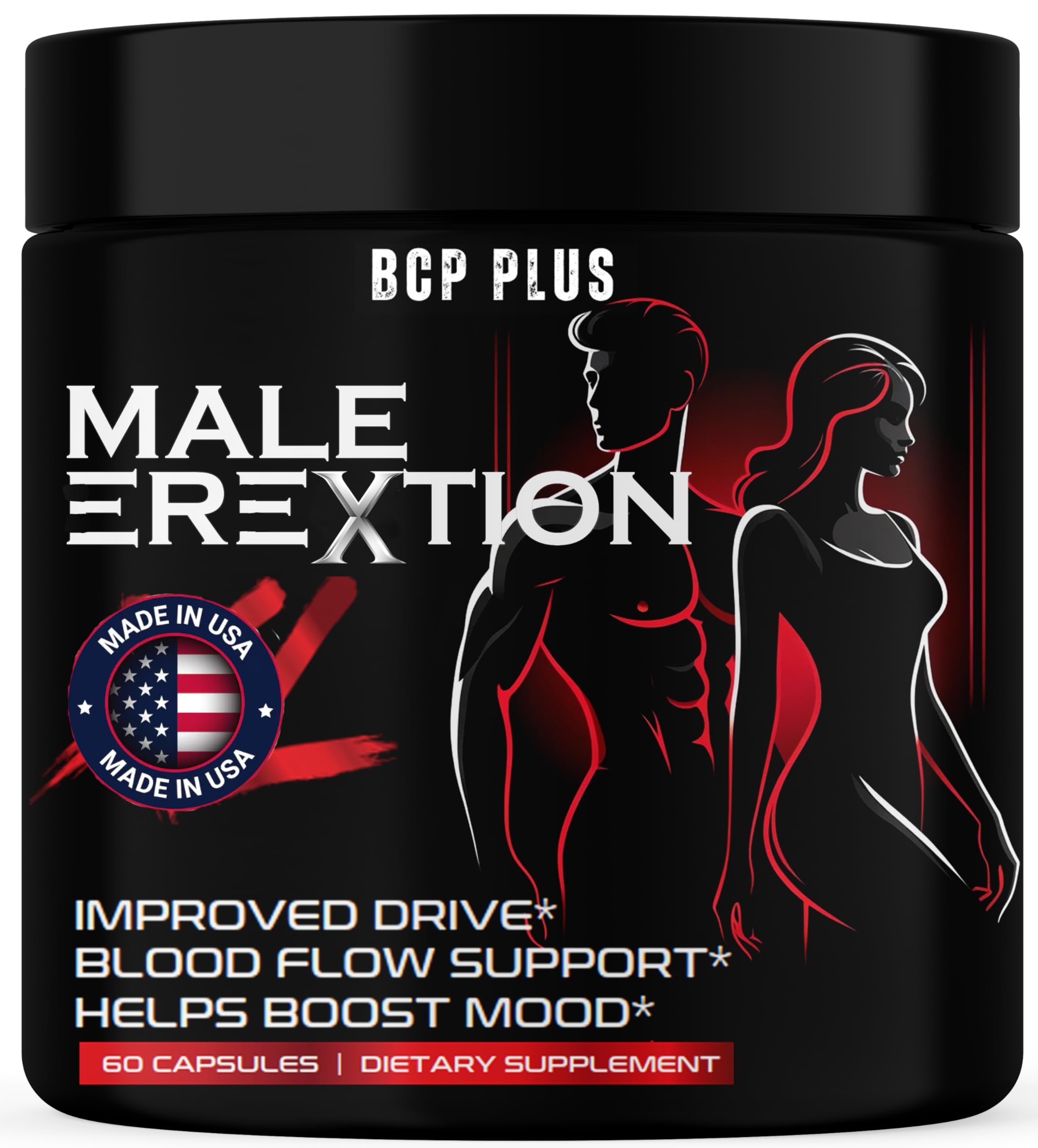 MalePlus Performance - Volume Booster - Pills for Men - 3rd Party Lab Tested | for Fast Acting Blood Flow, Vigor, Drive & Size EnIargement | HornyGoat Weed & Maca, Tribulus 60 Capsules