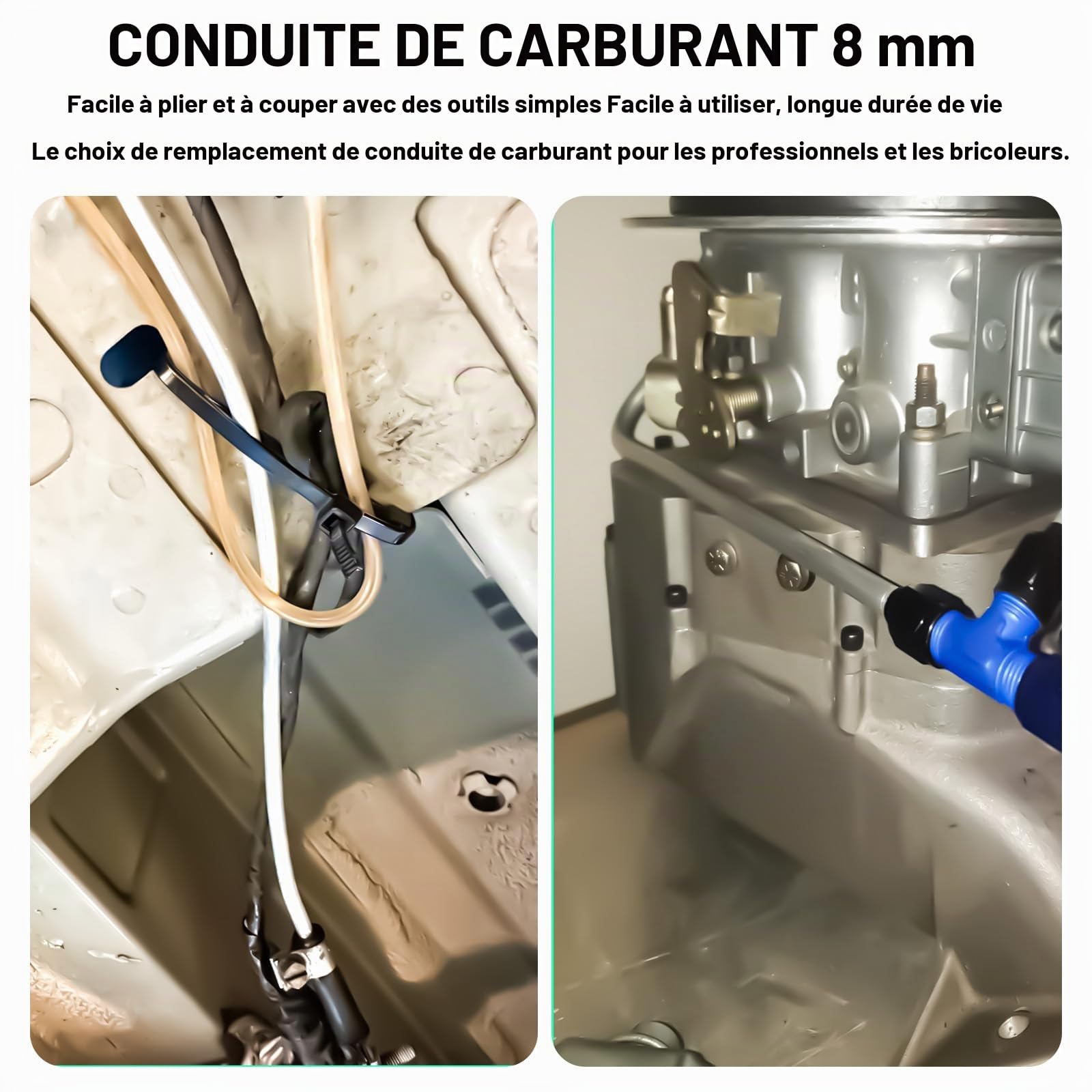 Tuyau de carburant rigide en aluminium OD de 0,6 cm - 7,6 m - Grade 1060 - Pour ligne de frein, ligne de gaz en métal, équipement de réfrigération