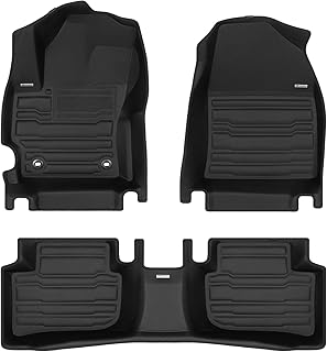 TuxMat - for Toyota Corolla Cross AWD 2022-2024 Models - Custom Car Mats - Maximum Coverage, All Weather, Laser Measured - This Full Set Includes 1st and 2nd Rows