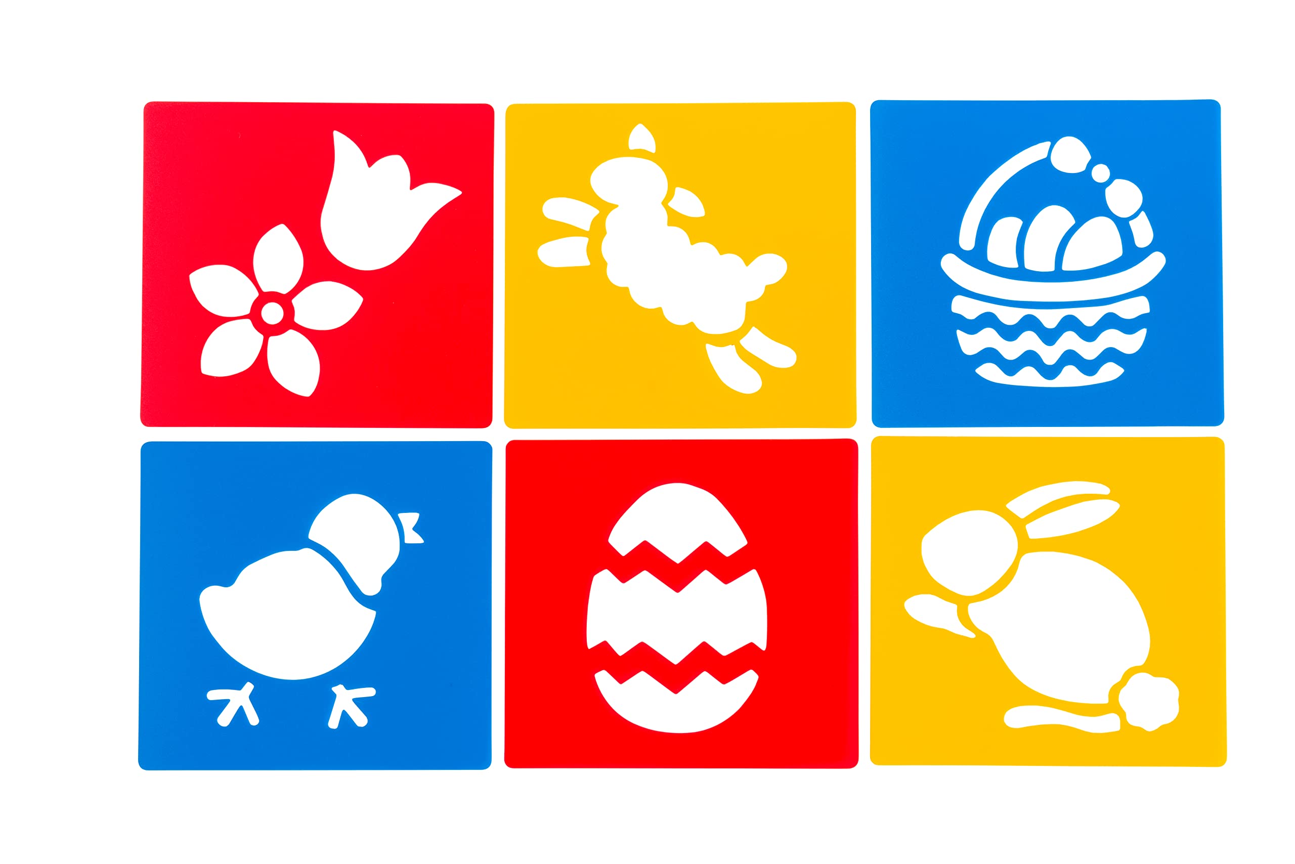 Washable Plastic Stencils | Easter Pack | Pack of 6 Stencils