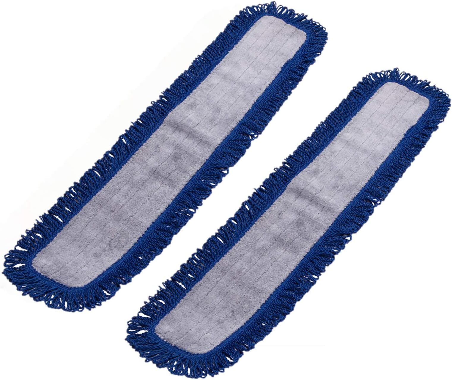 Real Clean 36 Inch Fringe Microfiber Dust Mop Pads (Pack of 2)