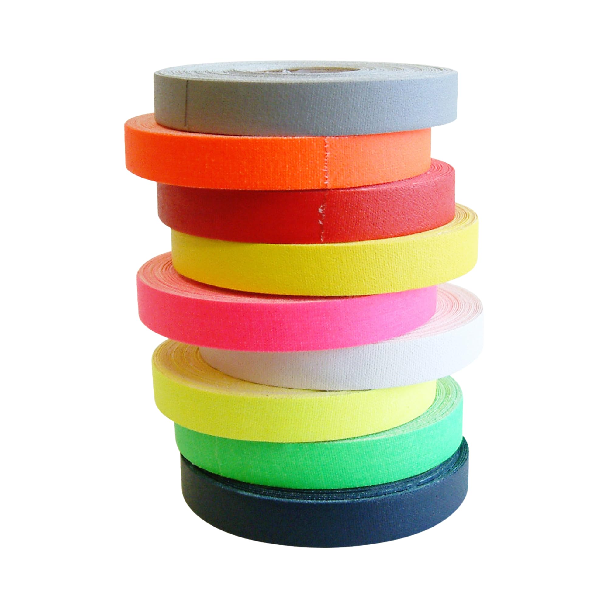 J.V. Converting JVCC Spike Tape Multi-Pack, 1/2 in. x 60 ft. / Assorties (Vert fluorescent, Fl. Orange, Fl. Rose, Fl. Jaune, Marron, Gris, Rouge, Blanc, Jaune) / 9 rouleaux 9 rouleaux/pack, 1 Rolls