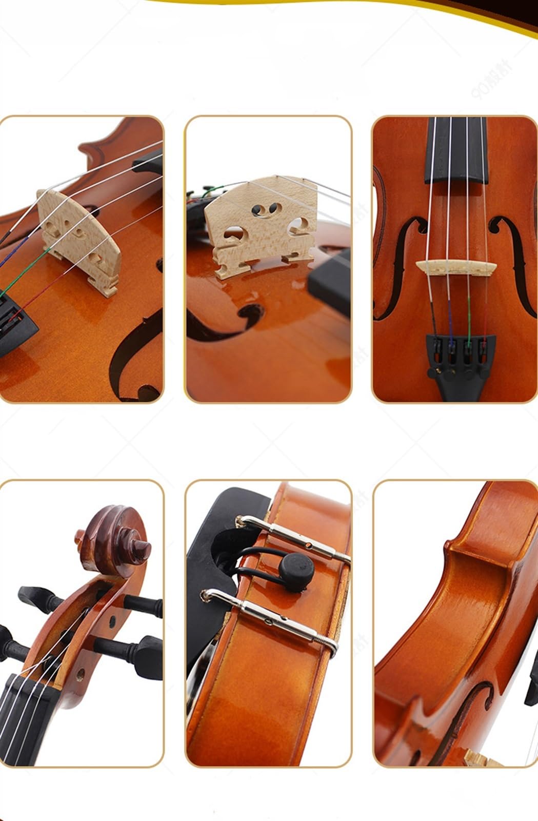 Violino Violino Con Luce Naturale Violino Per Principianti Violino Per Adulti(4/4-Natural)