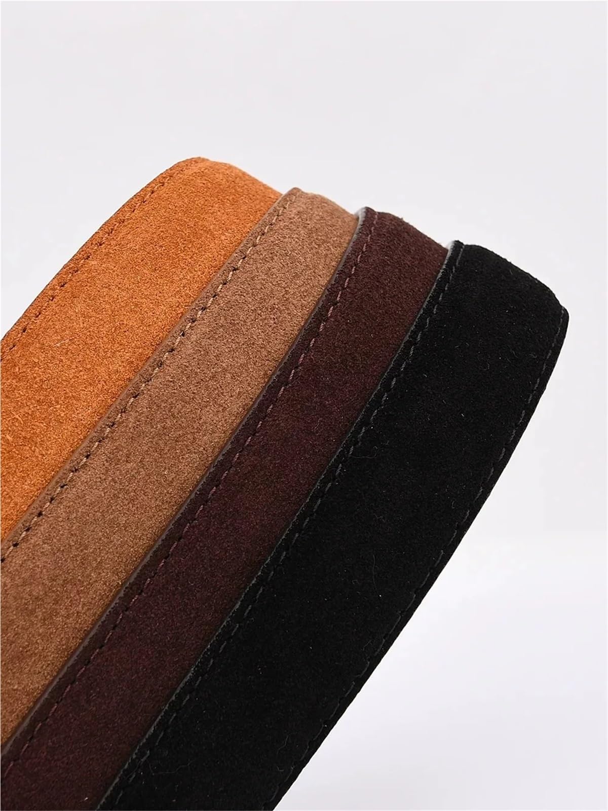 2 cinturones de piel de ante vintage para mujer con hebilla cuadrada estampada en la cintura para pantalones vaqueros y vestidos
