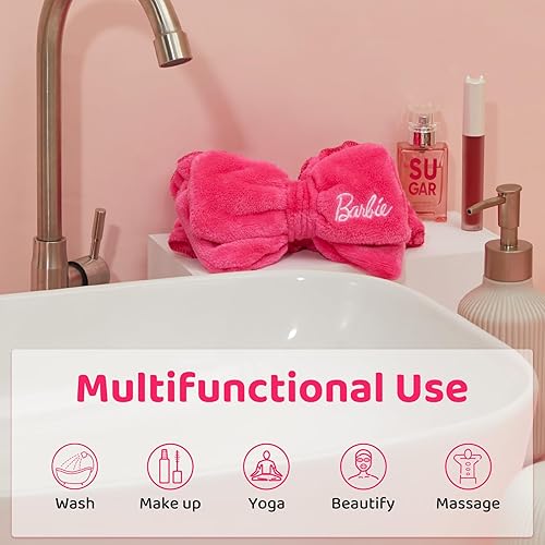 Miniatura 5 de MINISO Barbie Collection - Diadema grande con lazo, accesorio para el cabello elegante y cómodo para mujer