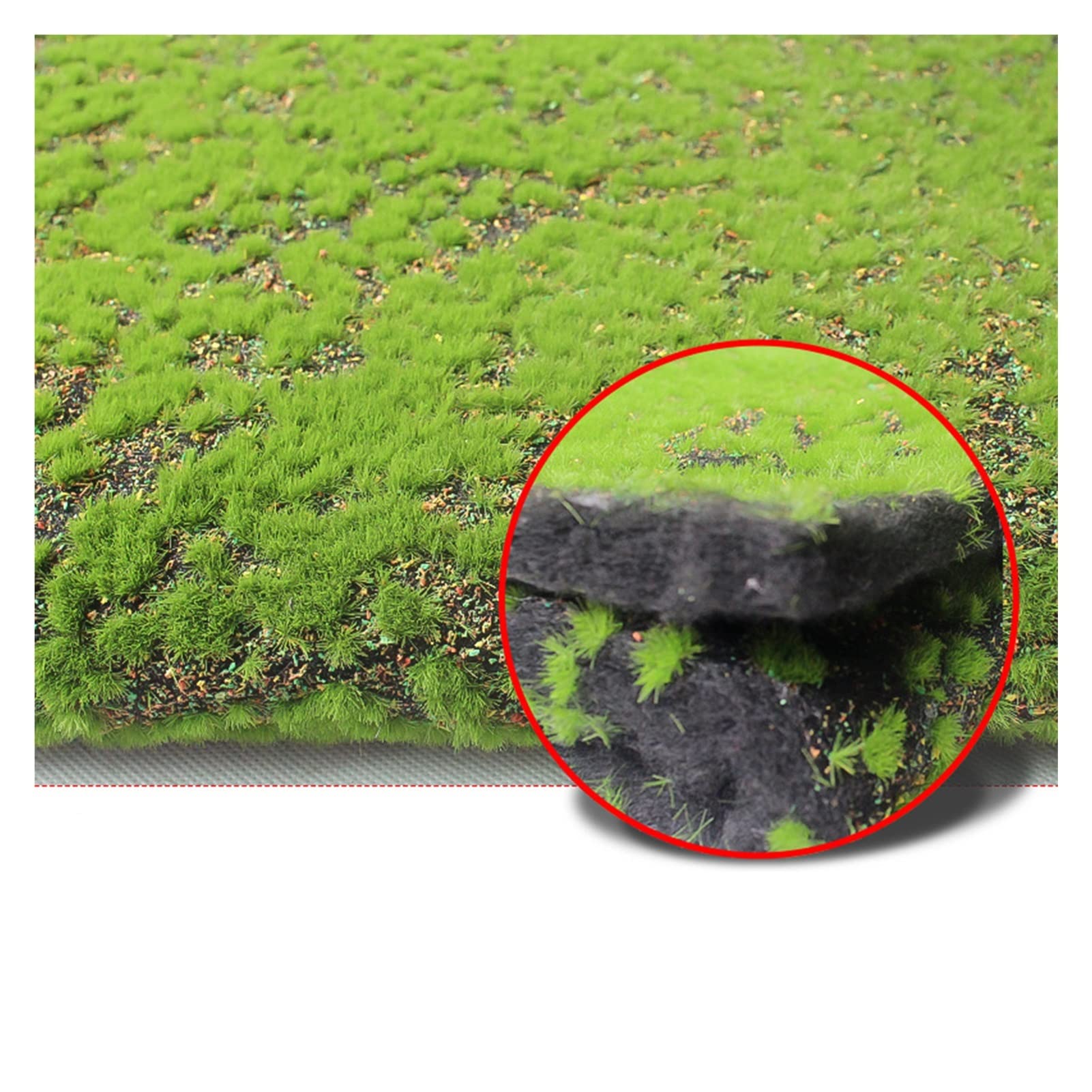 Pelouse artificielle haut de gamme couleur E pour maison et jardin