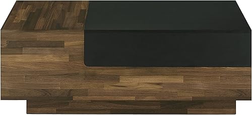 Miniatura 9 de 247 Shop at Home Spada Moderna mesa auxiliar de madera de 48 pulgadas con 1 cajón, 1 estantes abiertos para sala, sala de recepción, oficina en