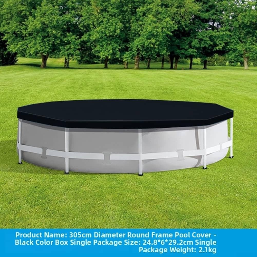Piscina Redonda 8FT Negra Antihojas Piscina Redonda 8FT Negra